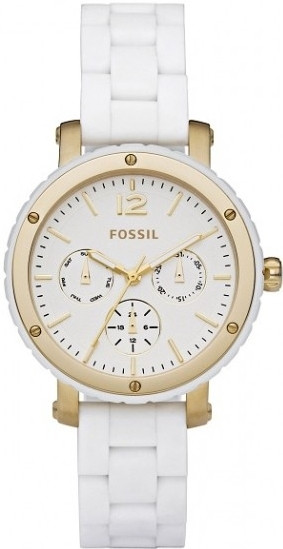 Horlogeband Fossil BQ9405 Roestvrij staal (RVS) Wit 16mm